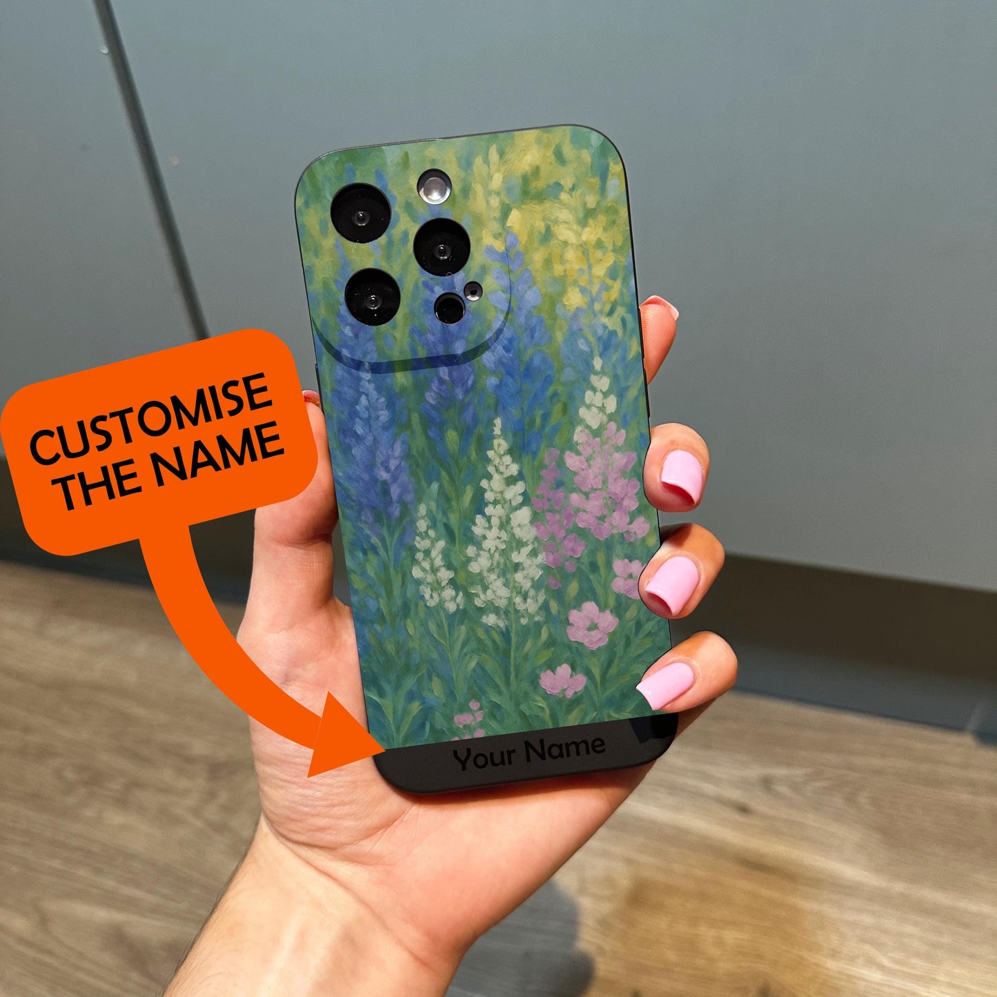 Wildflower Oil Painted Style Phone Case for iPhone 17 16 15 14 13 12 11 11 Pro Max Mini 7 8 XR XS X Shockproof Phone Cover