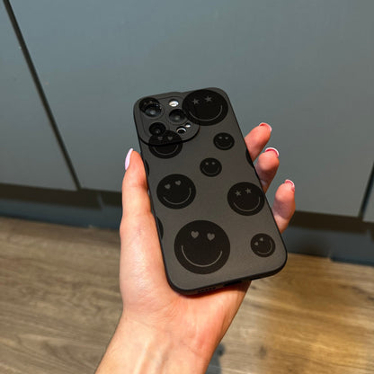 Love Heart Star Smiley Face Phone Case with Personalised Name for iPhone 15 14 13 12 11 11 Pro Max Mini 7 8 XR XS X Shockproof Phone Cover