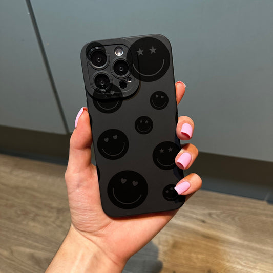 Love Heart Star Smiley Face Phone Case with Personalised Name for iPhone 15 14 13 12 11 11 Pro Max Mini 7 8 XR XS X Shockproof Phone Cover