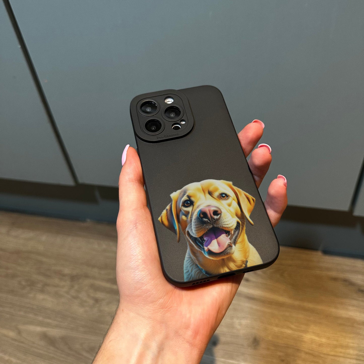 Cute Dog Phone Case for iPhone 15 14 13 12 11 11 Pro Max Mini 7 8 XR XS X Shockproof Phone Cover with Customised Name