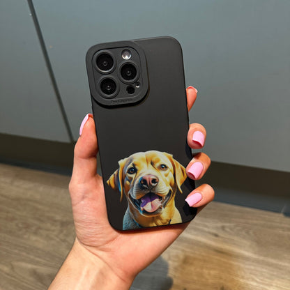 Cute Dog Phone Case for iPhone 15 14 13 12 11 11 Pro Max Mini 7 8 XR XS X Shockproof Phone Cover with Customised Name