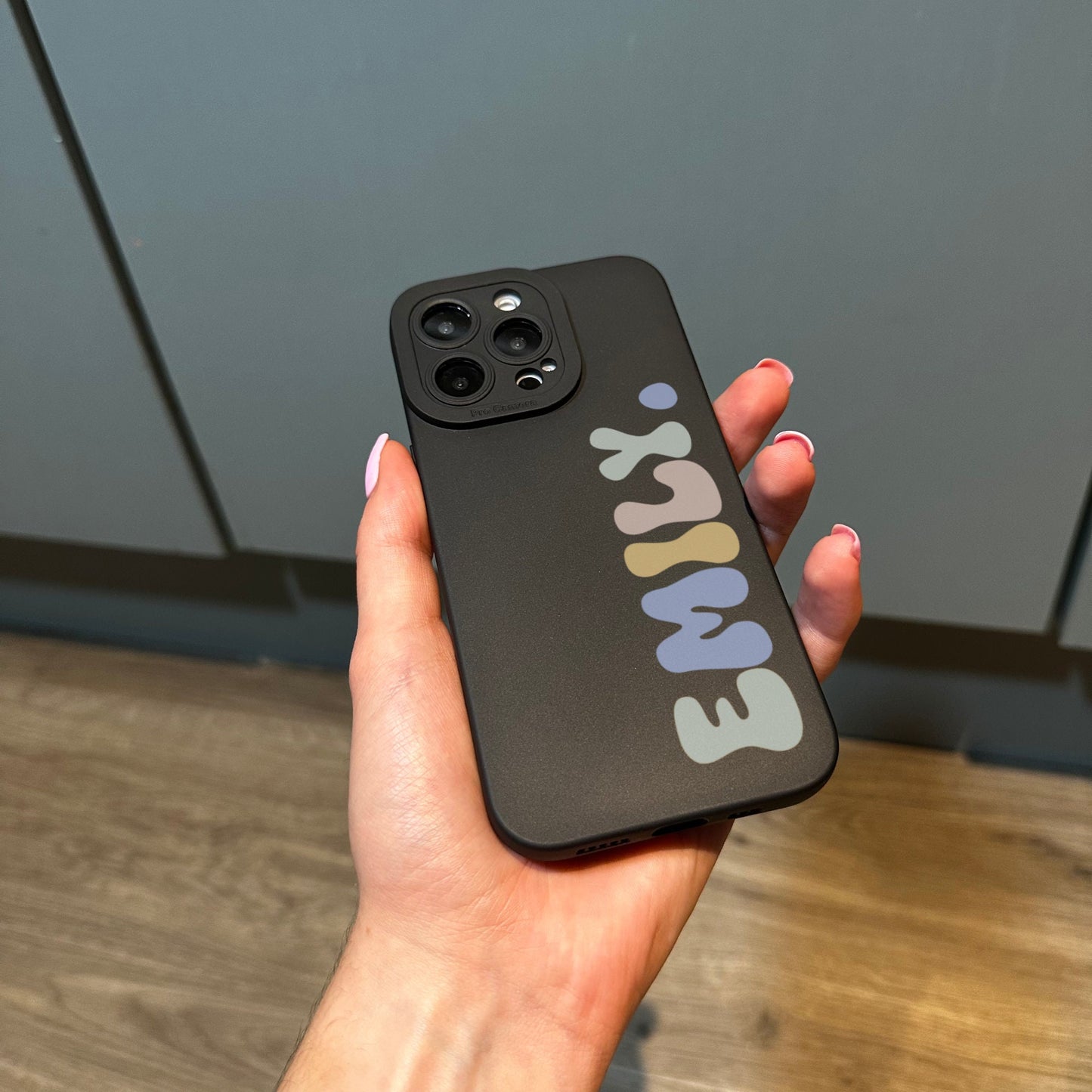 Personalised Name Phone Case for iPhone 17 16 15 14 13 12 11 11 Pro Max Mini 7 8 XR XS X Shockproof Phone Cover with Customised Name