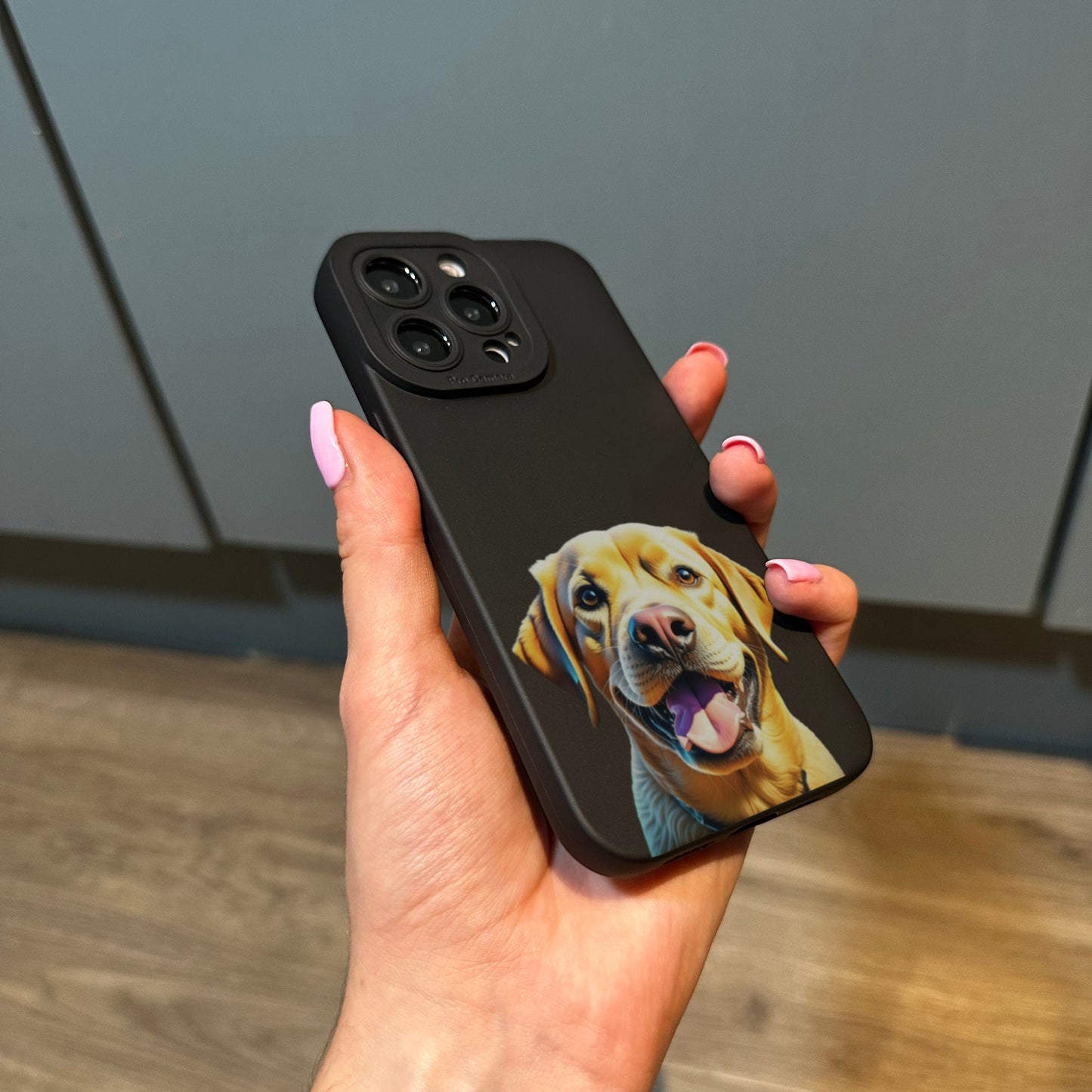 Cute Dog Phone Case for iPhone 15 14 13 12 11 11 Pro Max Mini 7 8 XR XS X Shockproof Phone Cover with Customised Name