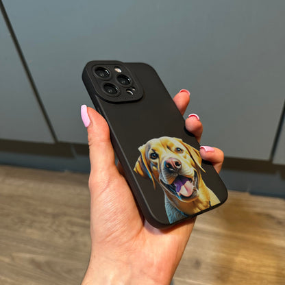 Cute Dog Phone Case for iPhone 15 14 13 12 11 11 Pro Max Mini 7 8 XR XS X Shockproof Phone Cover with Customised Name