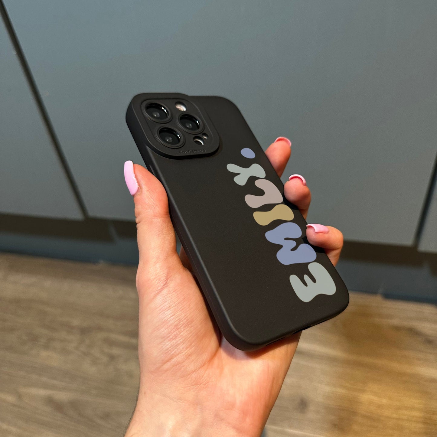 Personalised Name Phone Case for iPhone 17 16 15 14 13 12 11 11 Pro Max Mini 7 8 XR XS X Shockproof Phone Cover with Customised Name