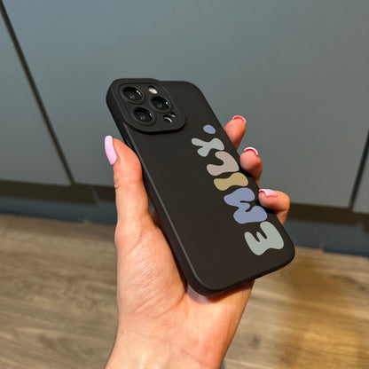 Personalised Name Phone Case for iPhone 17 16 15 14 13 12 11 11 Pro Max Mini 7 8 XR XS X Shockproof Phone Cover with Customised Name