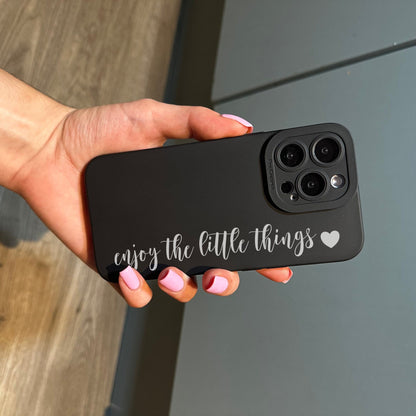 Positivity Quote Girls Phone Case with Heart for iPhone 15 14 13 12 11 11 Pro Max Mini 7 8 XR XS X Shockproof Phone Cover with Custom Name