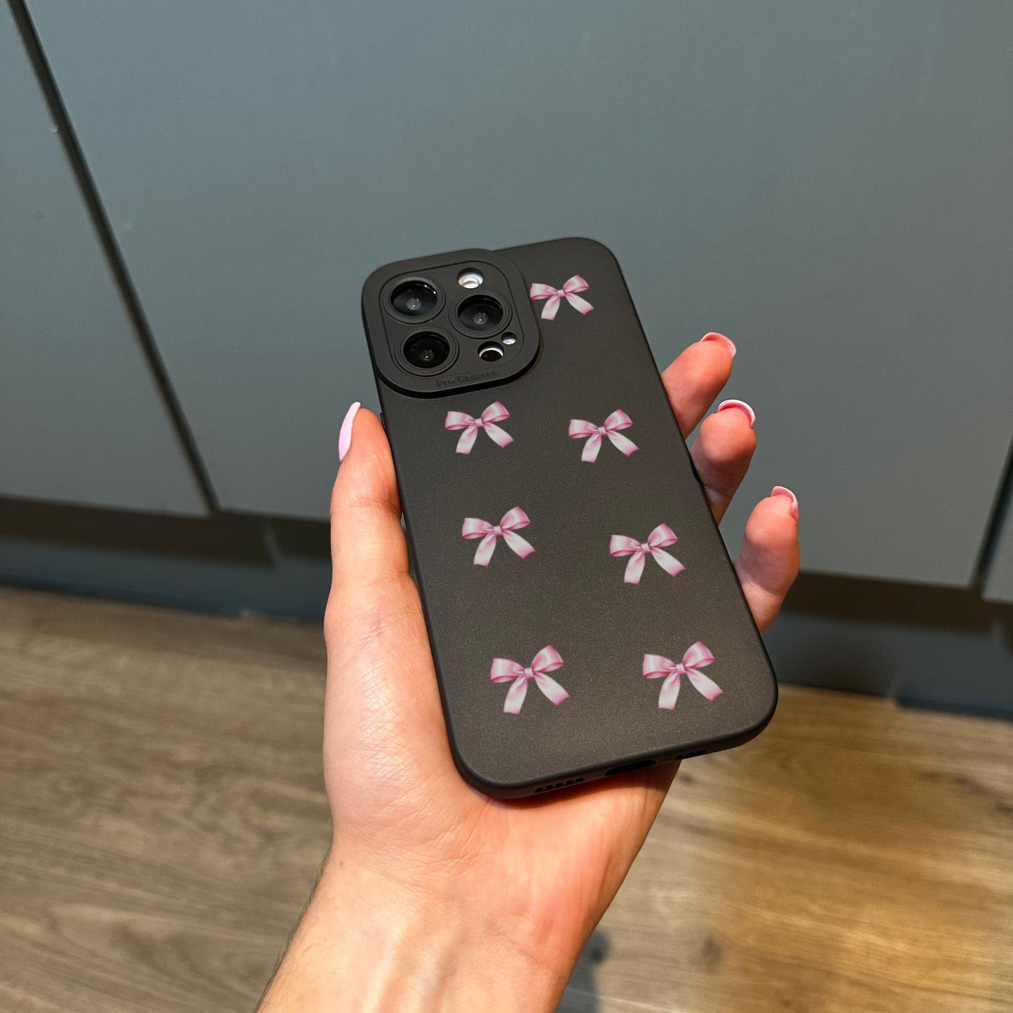 Bow Phone Case with Coquette Aesthetic for iPhone 15 14 13 12 11 11 Pro Max Mini 7 8 XR XS X Shockproof Cover With Personalised Name