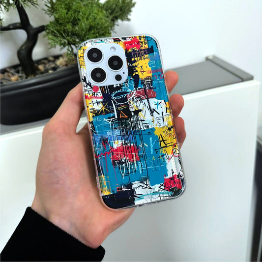 Graffiti Art Phone Case for iPhone 15 14 13 12 11 11 Pro Max Mini 7 8 XR XS X Shockproof Silicone Phone Cover with Custom Name