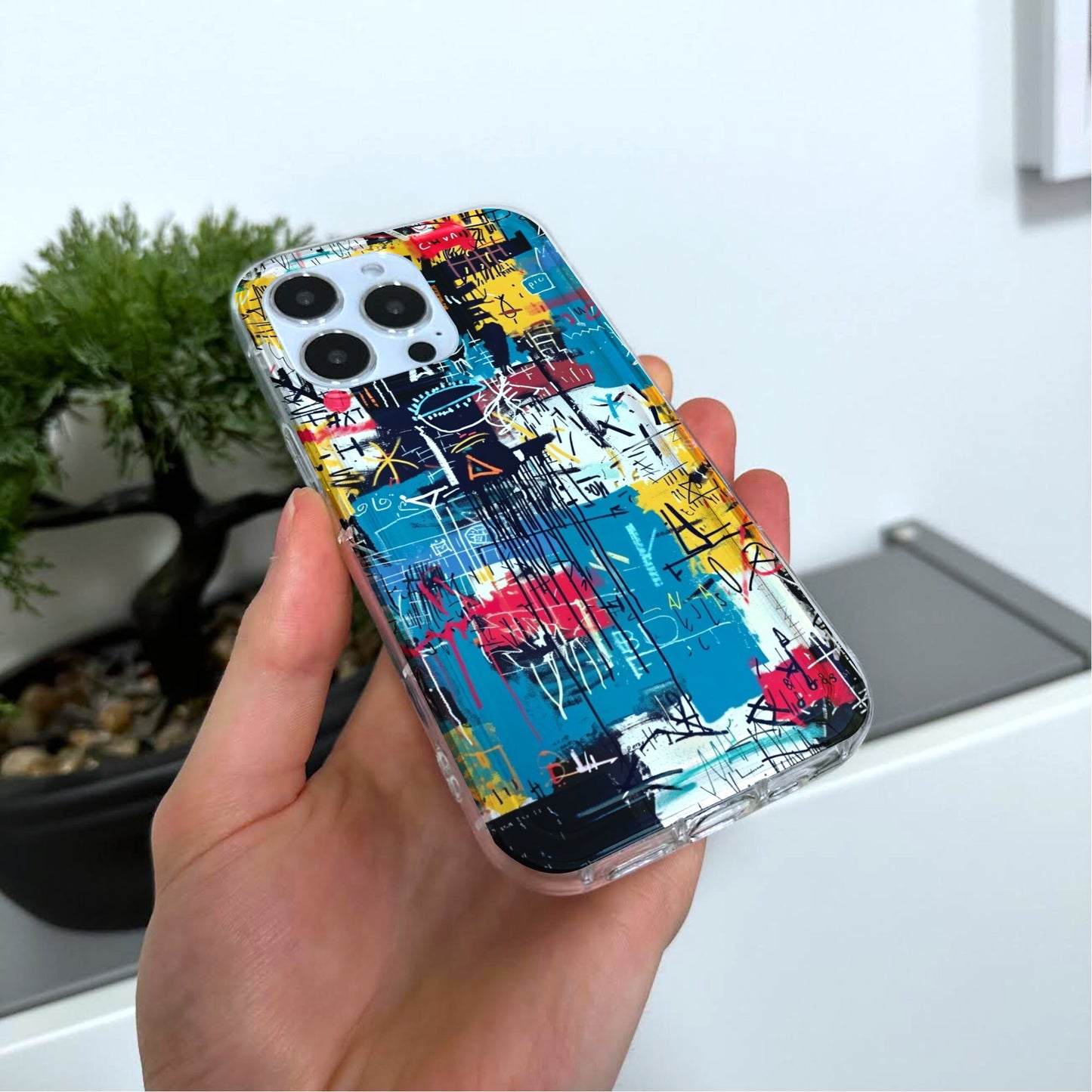 Graffiti Art Phone Case for iPhone 15 14 13 12 11 11 Pro Max Mini 7 8 XR XS X Shockproof Silicone Phone Cover with Custom Name