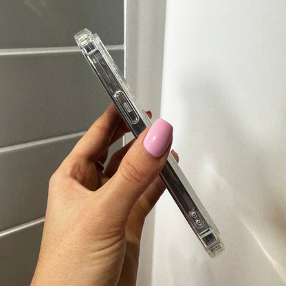 Heart Clear Card Holder Phone Case for iPhone 17 16 15 14 13 12 11 11 Pro Max Mini 7 8 XR XS X Shockproof Phone Cover with Customised Name