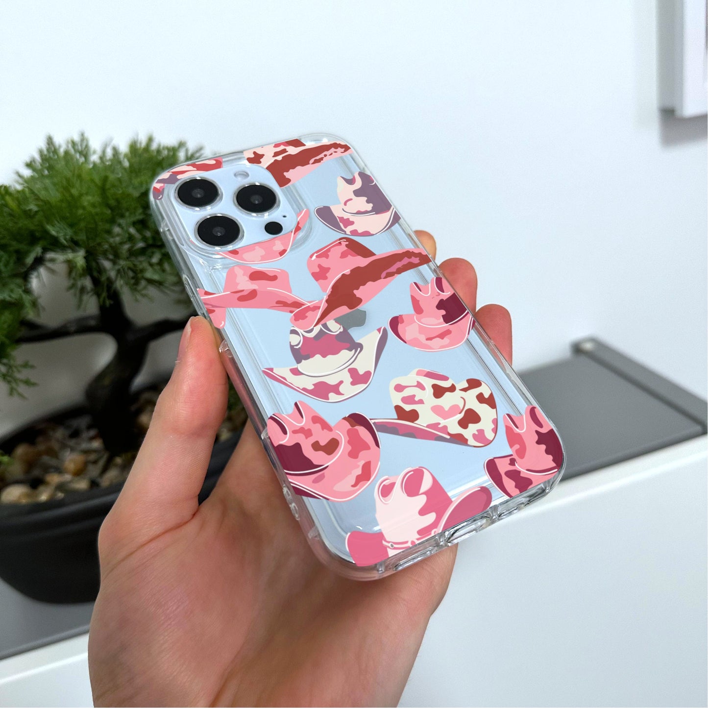 Cowgirl Clear Phone Case for iPhone 15 14 13 12 11 11 Pro Max Mini 7 8 XR XS X Shockproof Silicone Phone Cover Custom Name