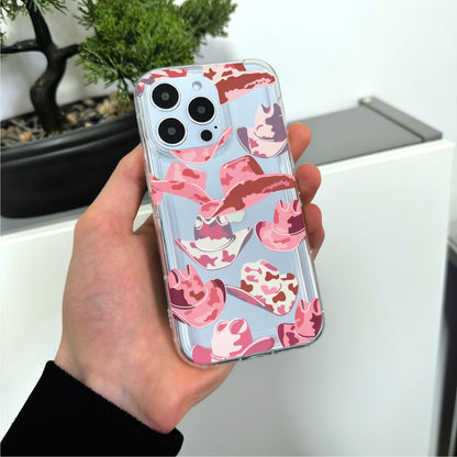 Cowgirl Clear Phone Case for iPhone 15 14 13 12 11 11 Pro Max Mini 7 8 XR XS X Shockproof Silicone Phone Cover Custom Name