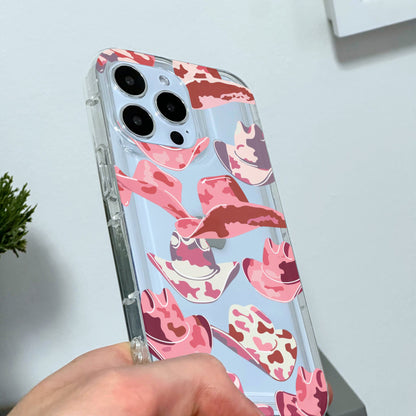 Cowgirl Clear Phone Case for iPhone 15 14 13 12 11 11 Pro Max Mini 7 8 XR XS X Shockproof Silicone Phone Cover Custom Name