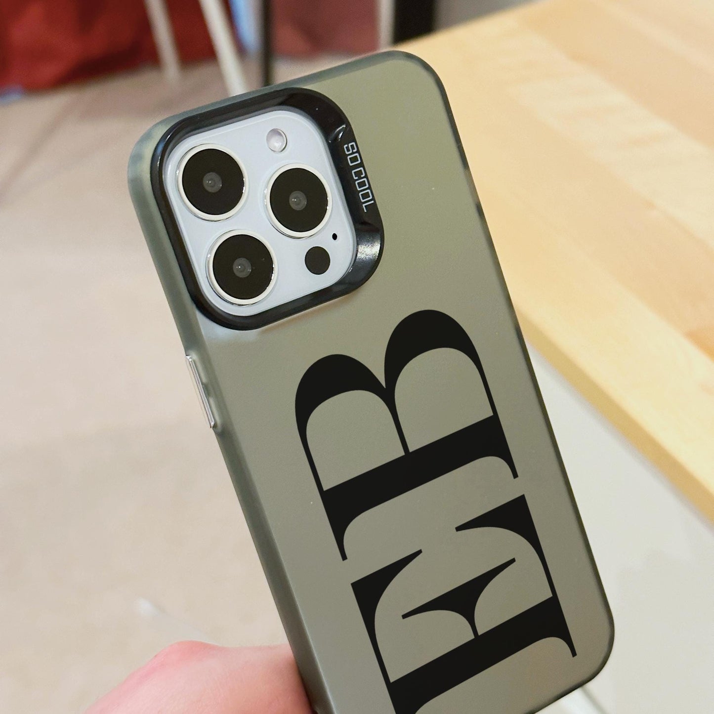 Personalised Large Initial Luxury Phone Case for iPhone 15 14 13 12 11 11 Pro Max 7 8 XR XS X Shockproof Phone Cover Monogram Phone Case