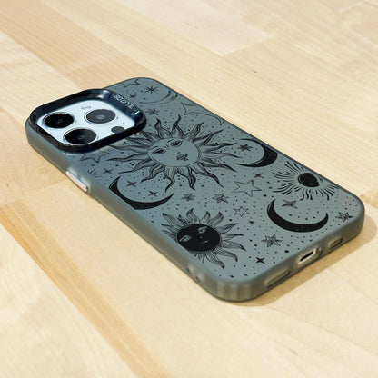 Celestial Moon Sun Star Phone Case for iPhone 15 14 13 12 11 11 Pro Max Mini 7 8 XR XS X Shockproof Phone Cover with Customised Name