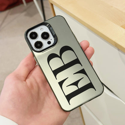 Personalised Large Initial Luxury Phone Case for iPhone 15 14 13 12 11 11 Pro Max 7 8 XR XS X Shockproof Phone Cover Monogram Phone Case