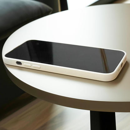 Breakfast Food Outline Beige Phone Case for iPhone 16 15 14 13 12 11 11 Pro Max Mini 7 8 XR XS X Shockproof Phone Cover with Custom Name