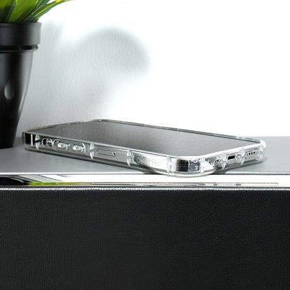 Pink & Purple Flowers with Gold Leaves Floral Clear Phone Case for iPhone 16 15 14 13 12 11 11 Pro Max Mini 7 8 XR X Wallet Shockproof Cover