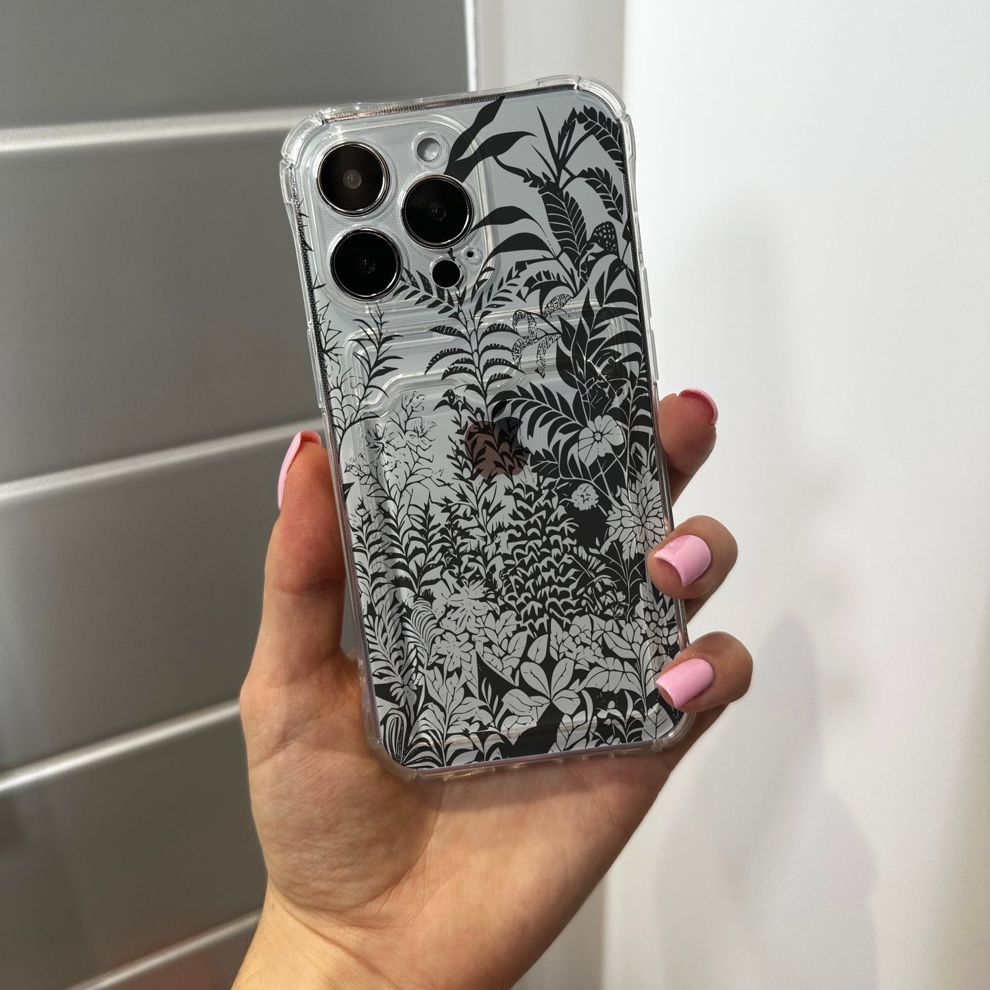 Floral Cute Card Holder Phone Case for iPhone 17 16 15 14 13 12 11 11 Pro Max Mini 7 8 XR X Wallet Shockproof Phone Cover Customised Name