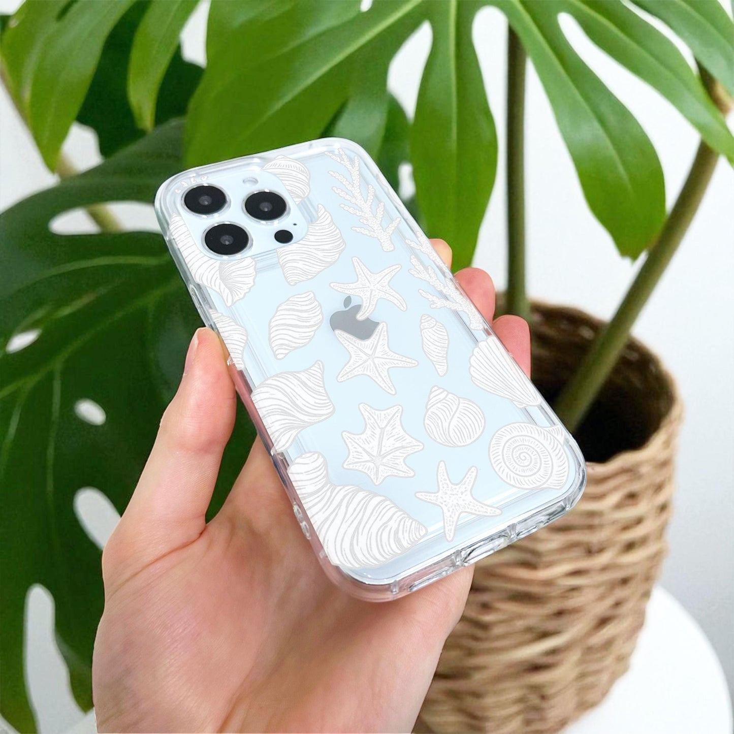 Turtle Starfish Ocean Sealife Clear Phone Case for iPhone 17 16 15 14 13 12 11 11 Pro Max Mini 7 8 XR XS X XR Wallet Shockproof Cover