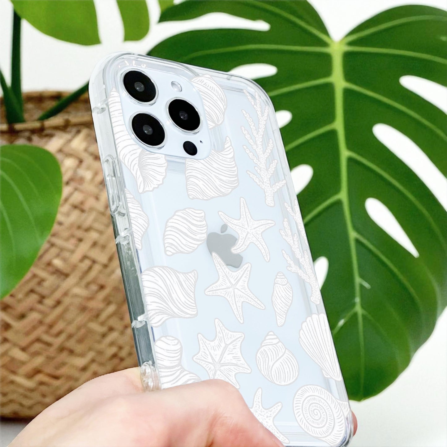 Turtle Starfish Ocean Sealife Clear Phone Case for iPhone 17 16 15 14 13 12 11 11 Pro Max Mini 7 8 XR XS X XR Wallet Shockproof Cover