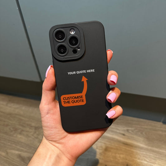 Custom Quote Phone Case with Quote for iPhone 17 16 15 14 13 12 11 11 Pro Max Mini 7 8 XR XS X Shockproof Phone Cover with Custom Quote