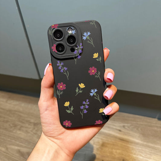 Black Phone Case for iPhone 17 16 15 14 13 12 11 11 Pro Max Mini 7 8 XR XS X Shockproof Phone Cover with Customised Name